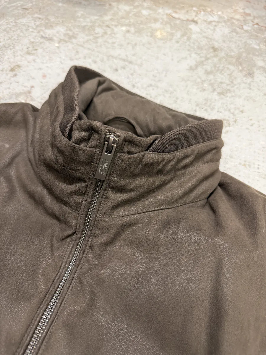 2010s Armani Collezioni Brown Bomber Jacket sMWXDda 9