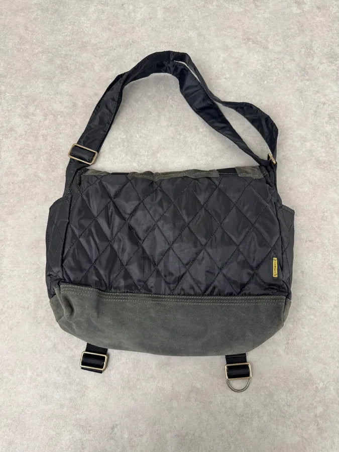 2010s Armani Dark Green Suede Hybrid Shoulder Bag UOmgQnU 4