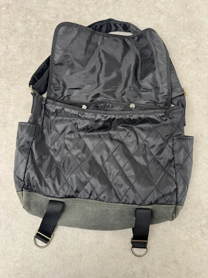 2010s Armani Dark Green Suede Hybrid Shoulder Bag UOmgQnU 5