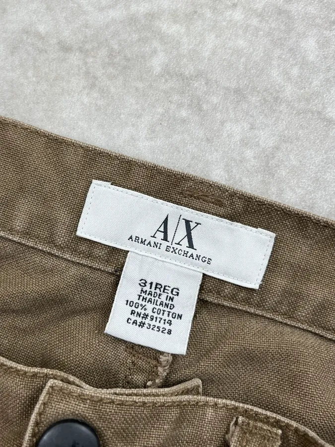 2010s Armani Full Zip Aviator Brown Cargo Pants oXkwYaP 10