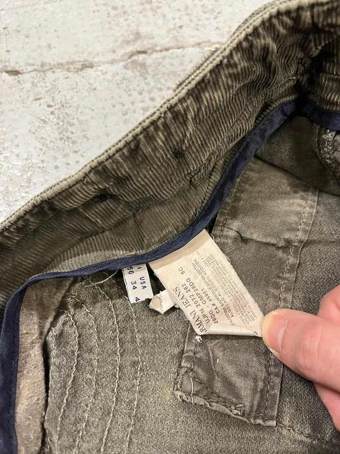 2010s Armani Grey Corduroy Cargo Pants UNiKiac 12