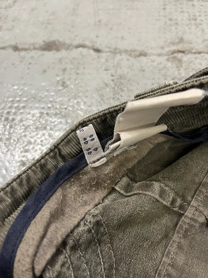2010s Armani Grey Corduroy Cargo Pants UNiKiac 13