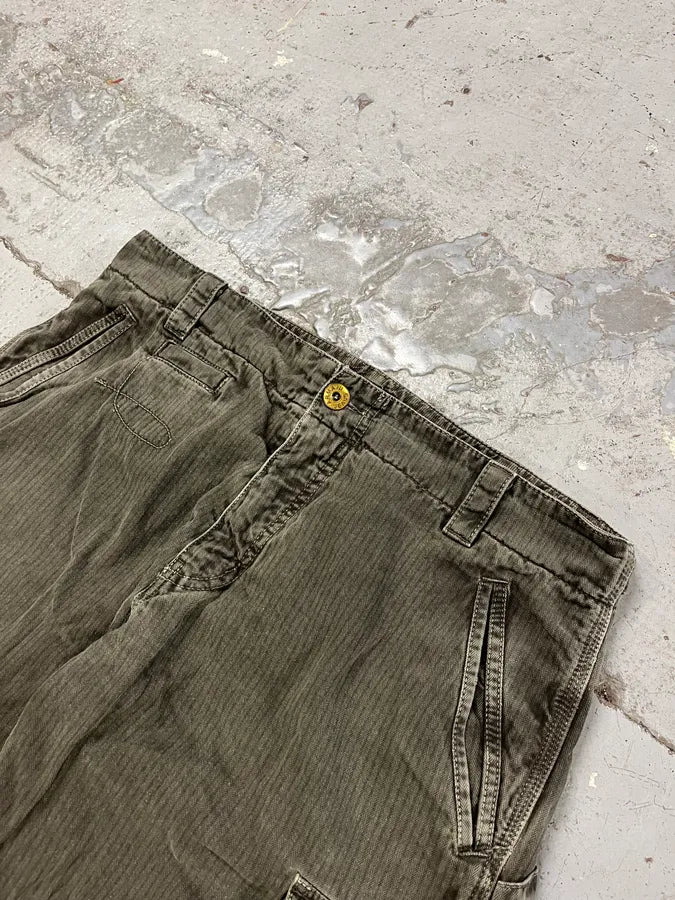 2010s Armani Grey Corduroy Cargo Pants UNiKiac 6
