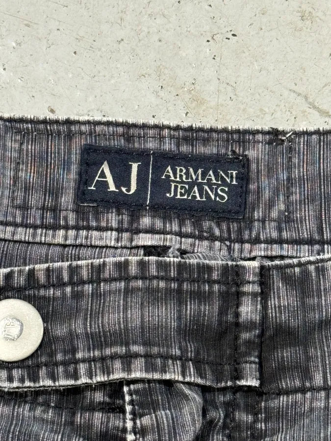 2010s Armani Grey Faded Oversized Cargo Pants lmlaxWf 8