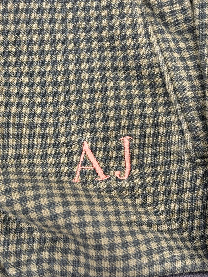 2010s Armani Olive Checkered Zip-up Hoodie tzyQJZt 9