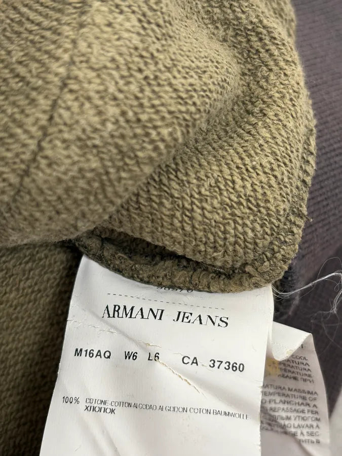 2010s Armani Olive Checkered Zip-up Hoodie tzyQJZt 13