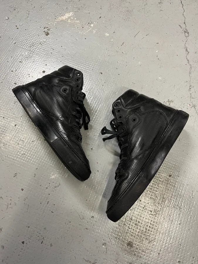 2010s Balenciaga Black Leather Sneakers YbPbkoz 2