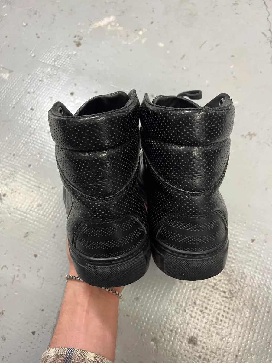 2010s Balenciaga Black Leather Sneakers YbPbkoz 4