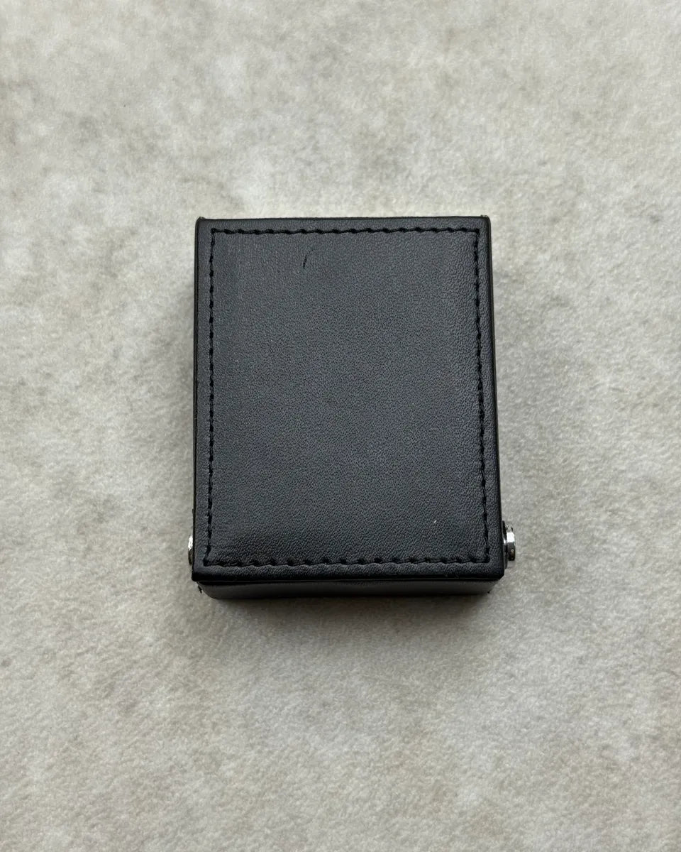 2010s Balenciaga Black Leather Travel Clock VTNXSIr 1
