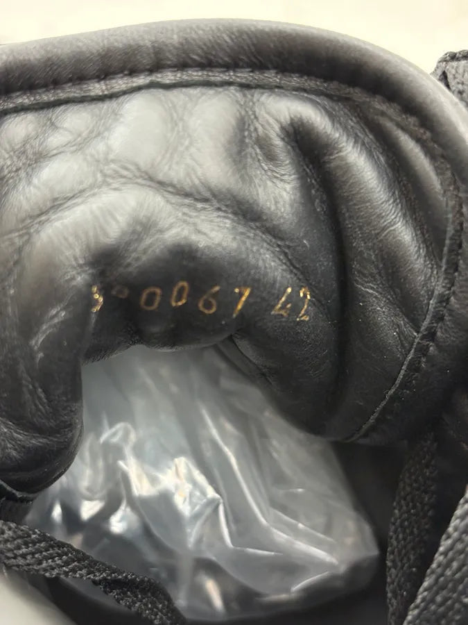 2010s Balenciaga City Black Plissed Leather High Sneakers BbTNOIt 9