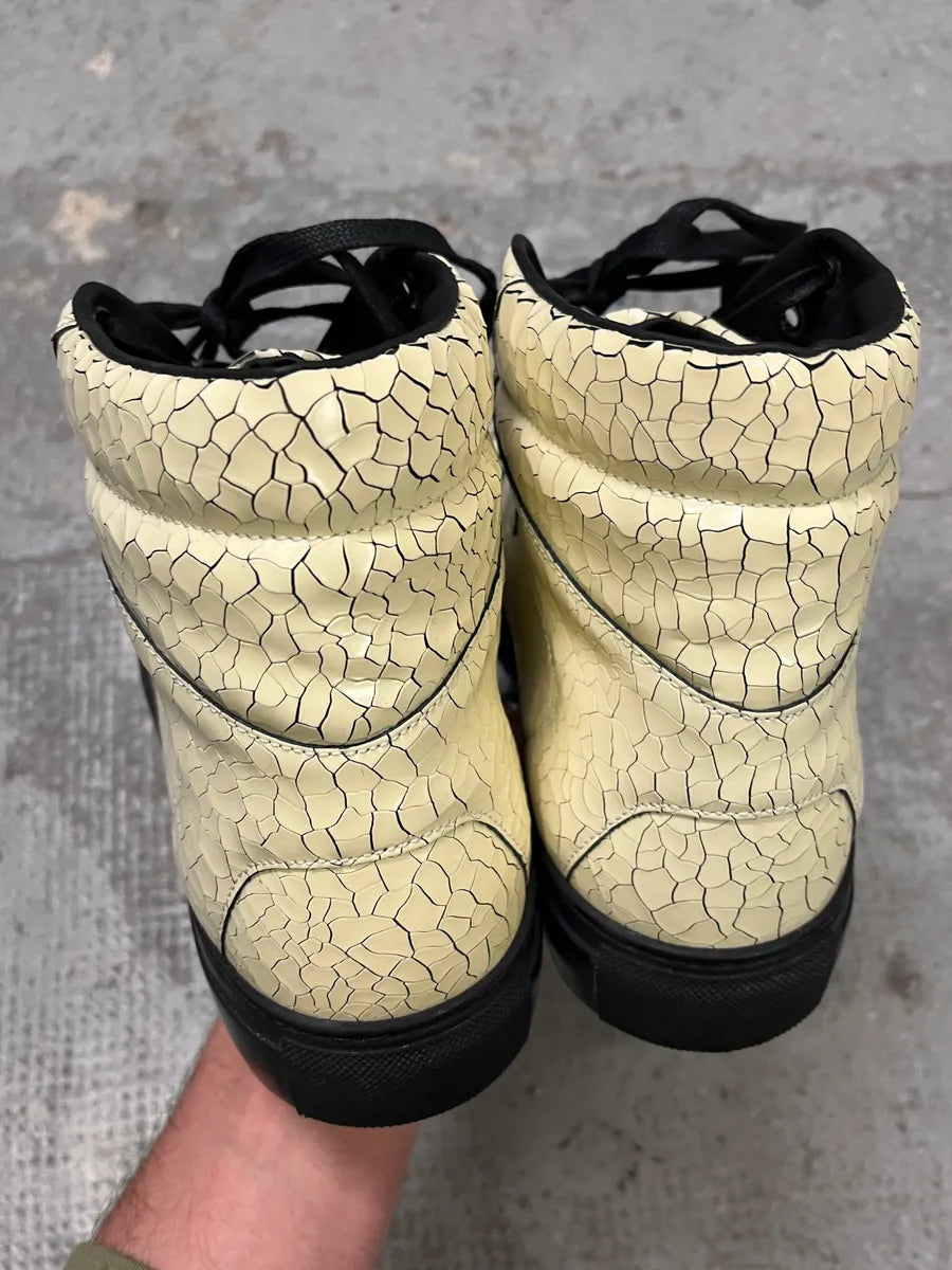 2010s Balenciaga Cracked White Paint Leather High Sneakers (42eu/us8.5) ULqQXmz 4