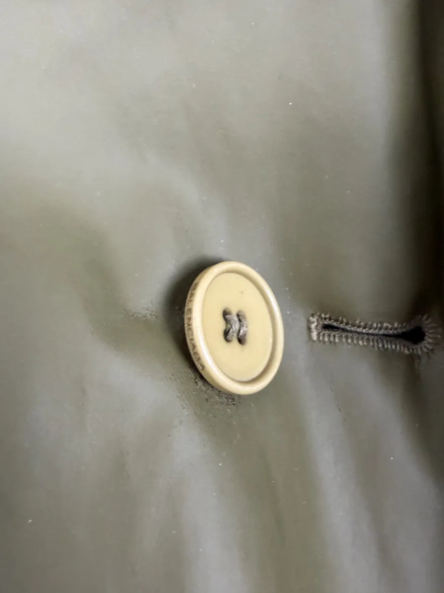 2010s Balenciaga Green Fur Hooded Parka Jacket zGUYGRh 7