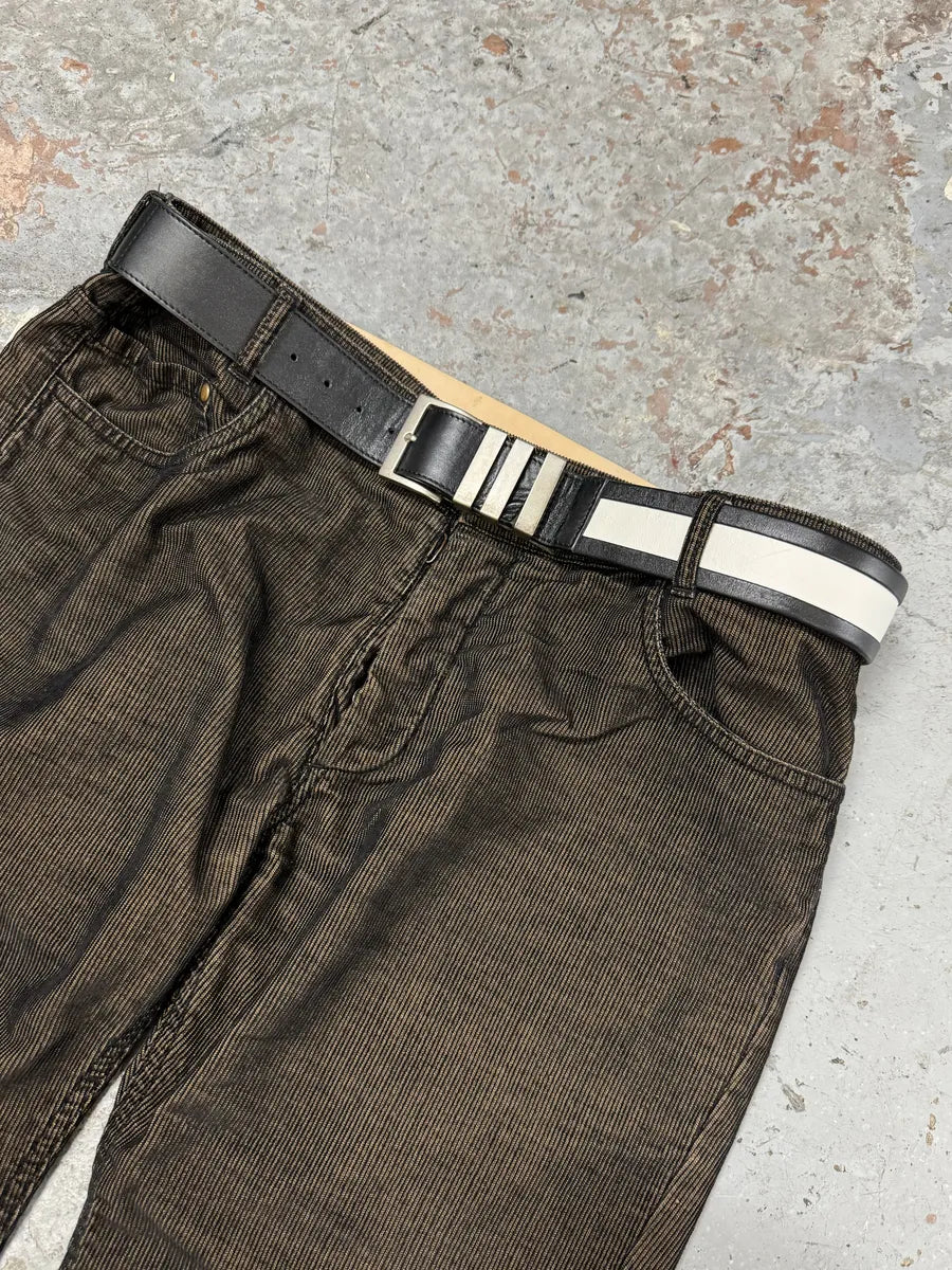 2010s Balmain Black & White Contemporary Leather Belt GMtwxlS 1