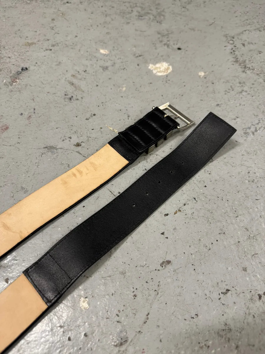 2010s Balmain Black & White Contemporary Leather Belt GMtwxlS 5