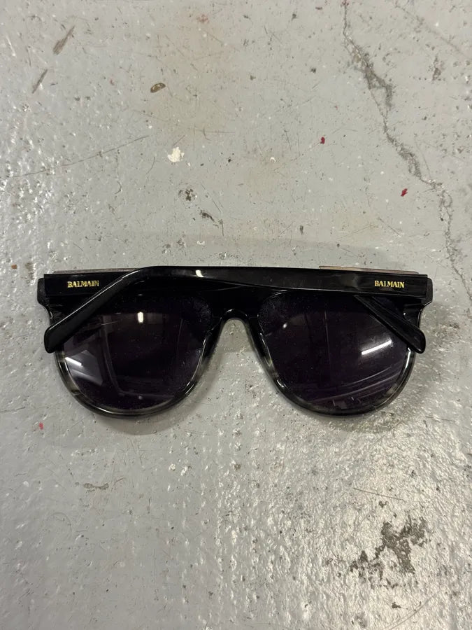 2010s Balmain Black Aviator Sunglasses kNdVZtQ 1