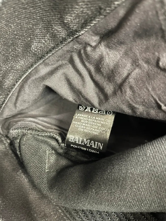 2010s Balmain Black Biker Avant-Garde Jeans NnqEwQz 12