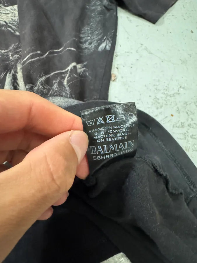 2010s Balmain Black Horses T-Shirt dOCHand 7