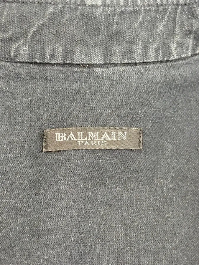 SS2013 Balmain Black Multi Pockets Cargo Shirt FUsIuGA 8