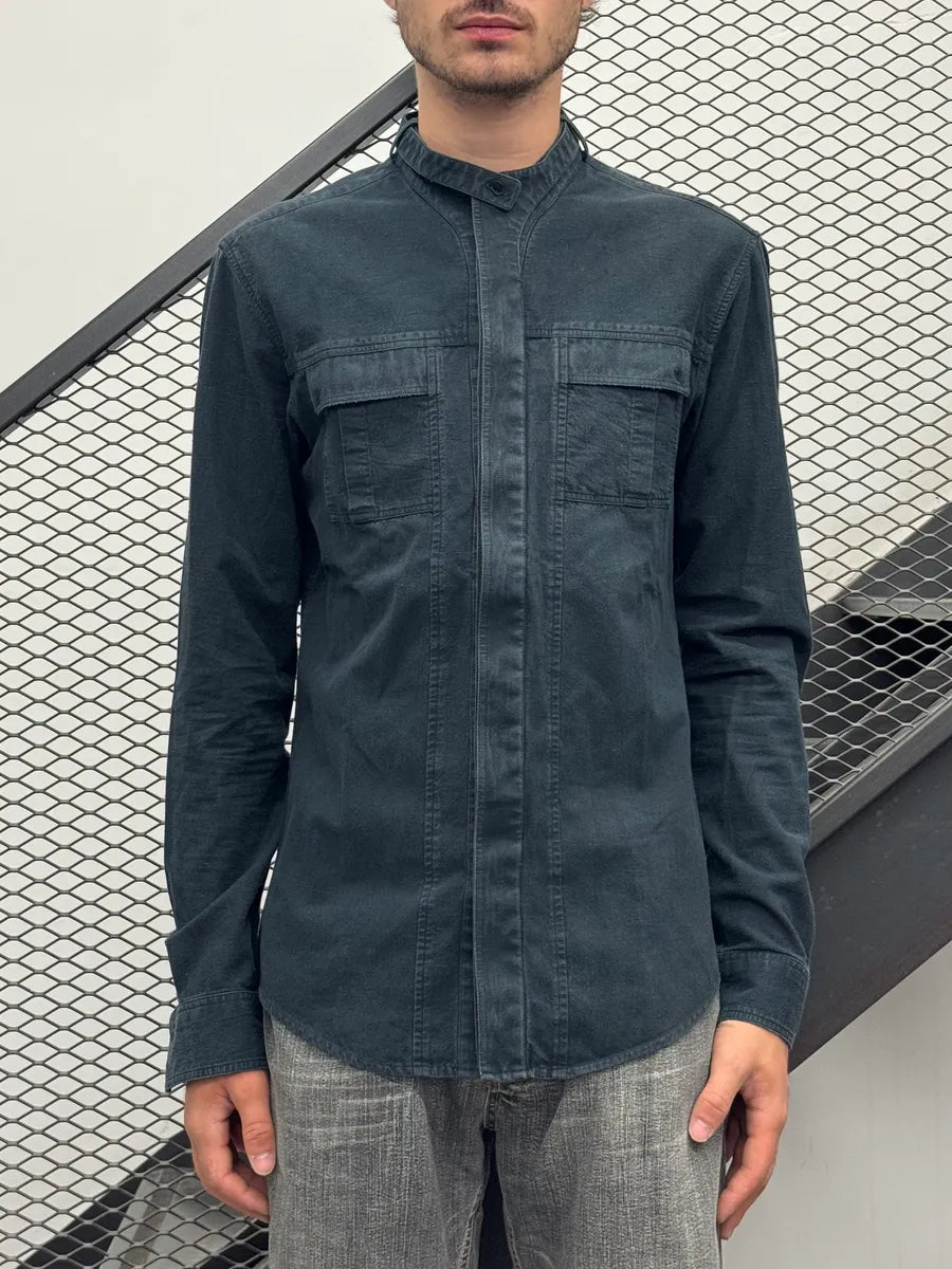 SS2013 Balmain Black Multi Pockets Cargo Shirt FUsIuGA 1