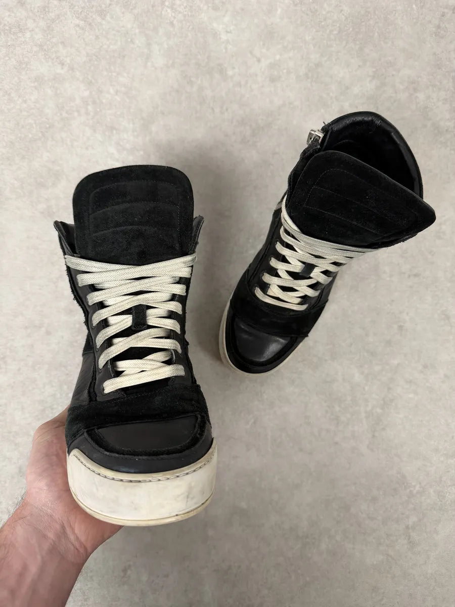 2010s Balmain Black Suede Leather High Top Sneakers JZTMHEG 8