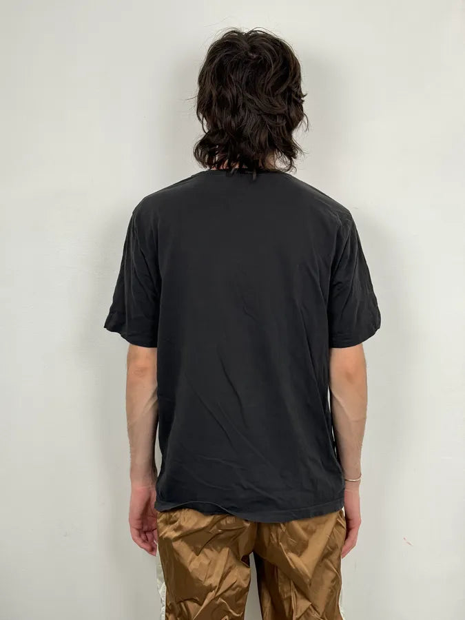 2010s Balmain Black Tribal Cross Graphic T-Shirt By Christophe Decarnin RbVRhnb 2
