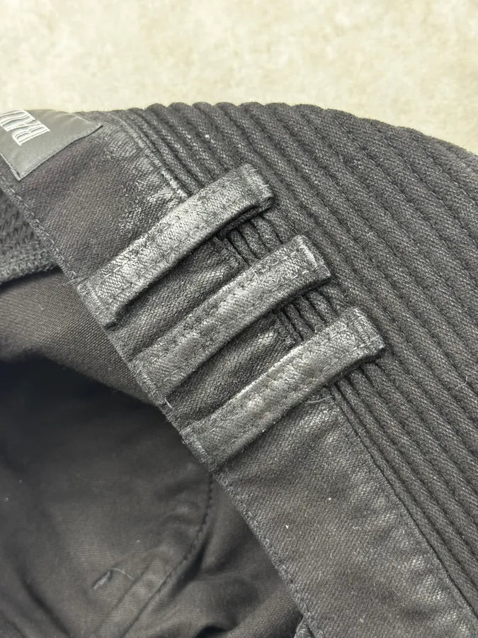 2010s Balmain Black Waxed Biker Jeans BUHEJCc 9