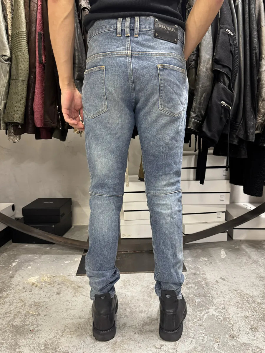 2010s Balmain Blue Slim Denim Jeans RVwaXMC 1