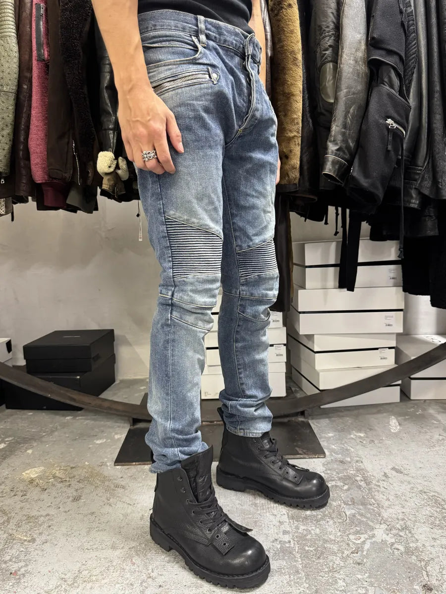 2010s Balmain Blue Slim Denim Jeans RVwaXMC 2