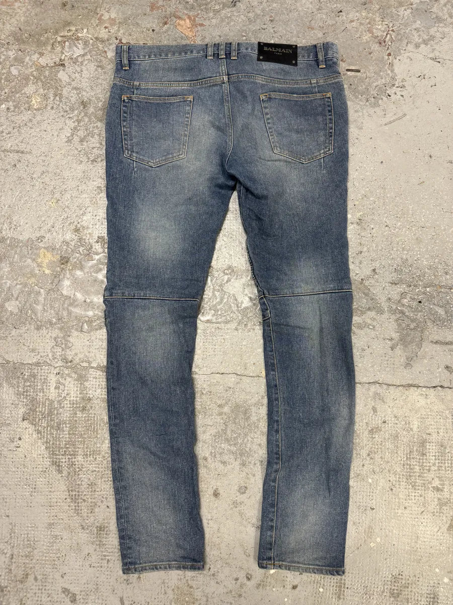 2010s Balmain Blue Slim Denim Jeans RVwaXMC 4
