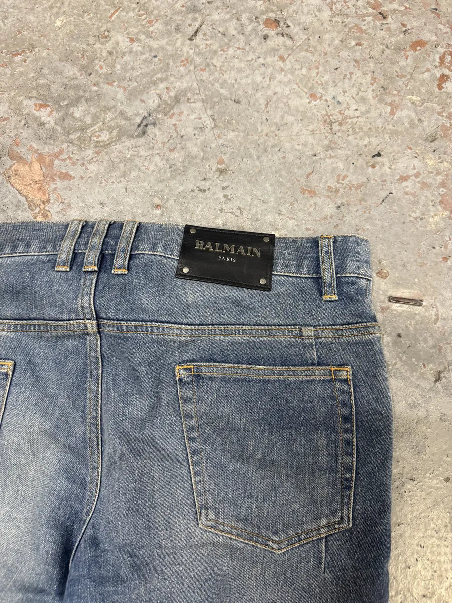 2010s Balmain Blue Slim Denim Jeans RVwaXMC 5