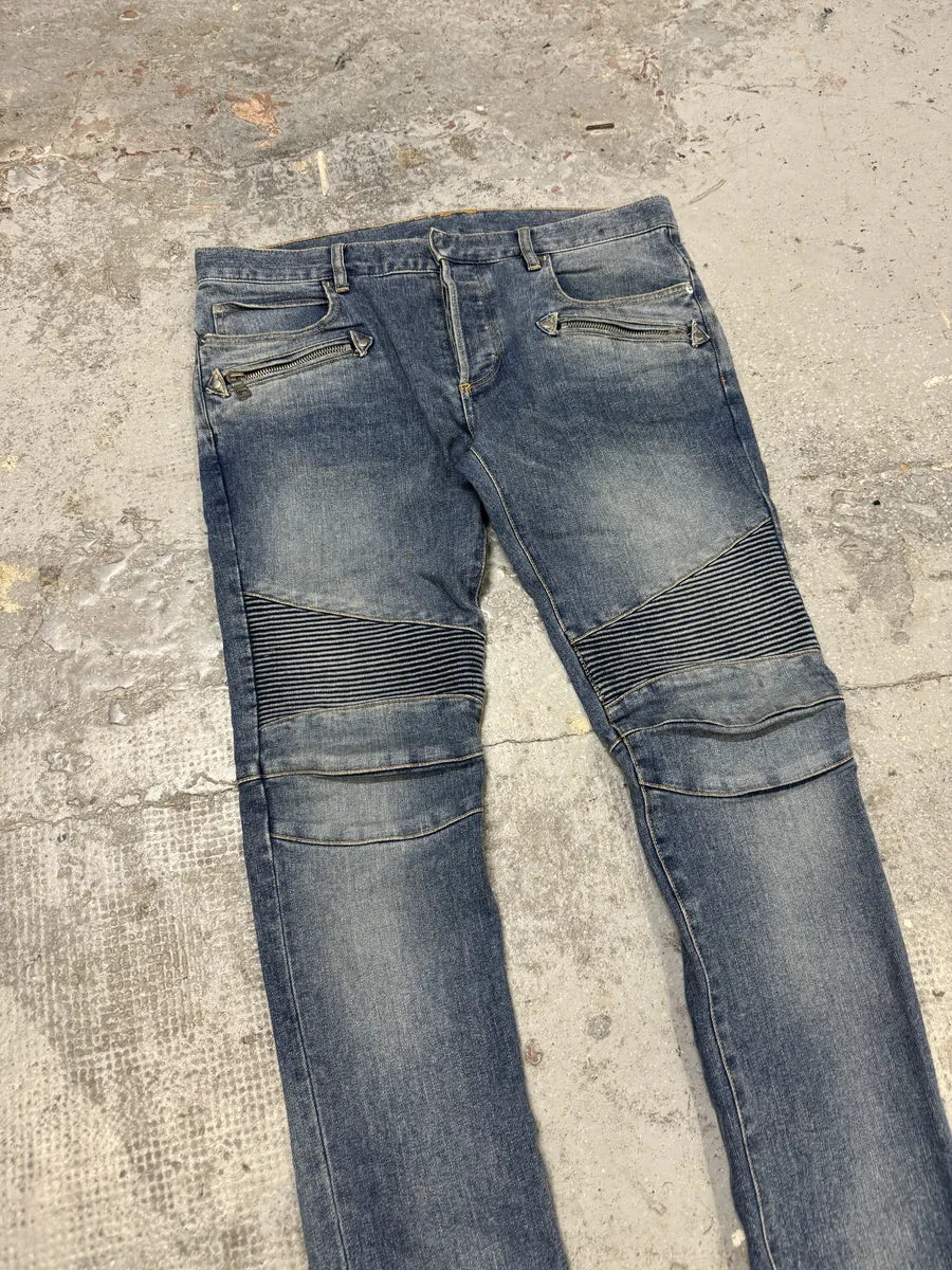 2010s Balmain Blue Slim Denim Jeans RVwaXMC 7