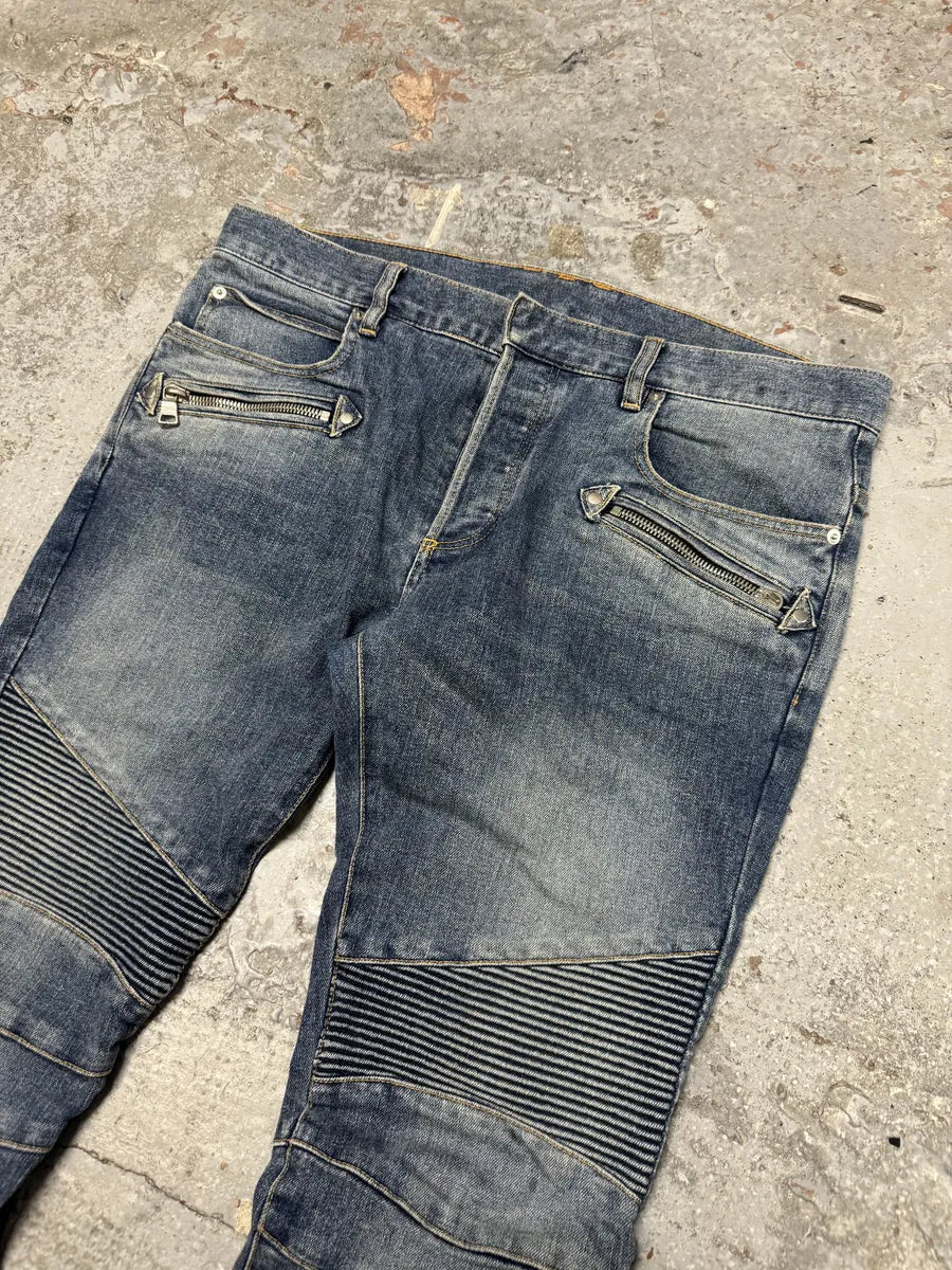 2010s Balmain Blue Slim Denim Jeans RVwaXMC 8