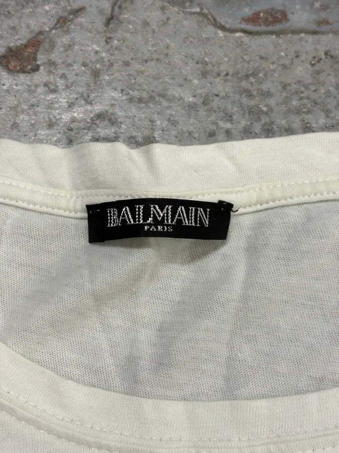 2010s Balmain Golden Lion White T-Shirt LPUGAGU 7