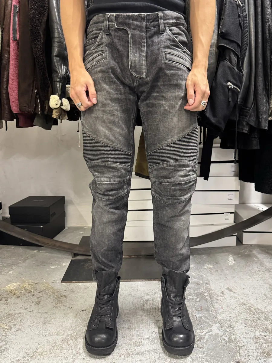 2010s Balmain Grey Slim Denim Jeans dyQGHWB 0
