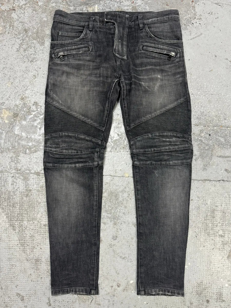2010s Balmain Grey Slim Denim Jeans dyQGHWB 1