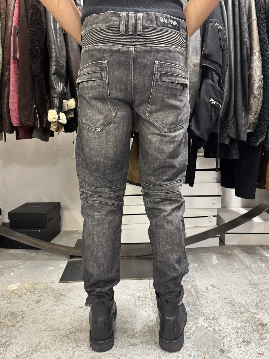 2010s Balmain Grey Slim Denim Jeans dyQGHWB 2