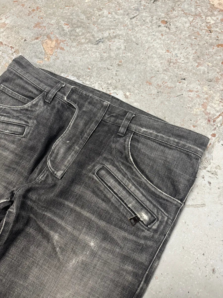 2010s Balmain Grey Slim Denim Jeans dyQGHWB 8