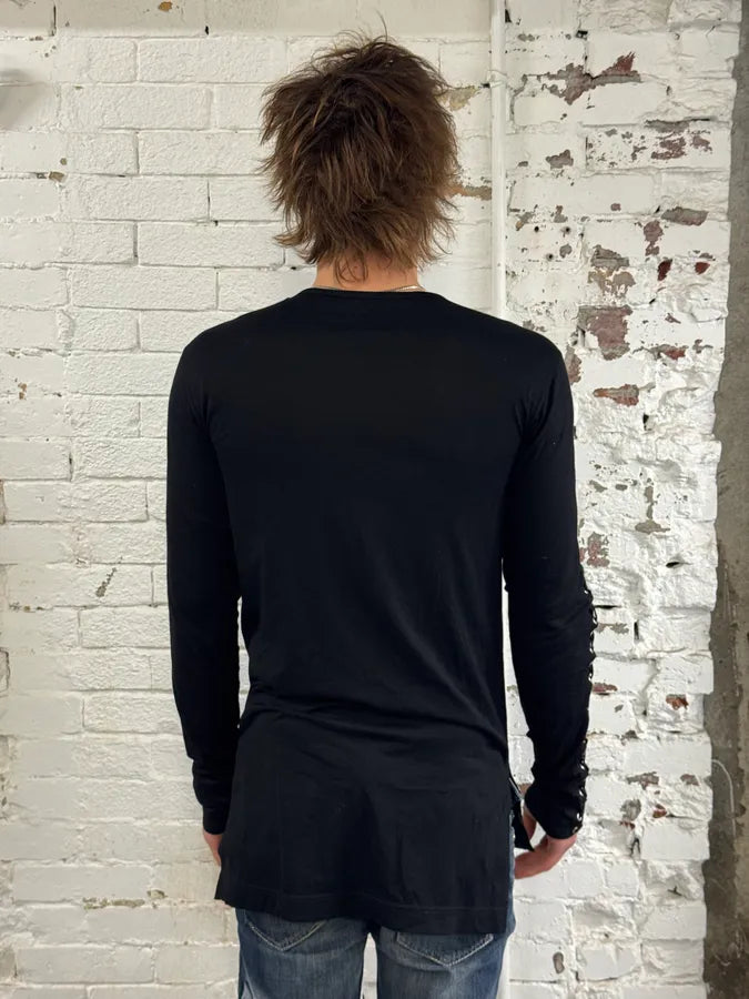 2010s Balmain Laced Black Contemporary Longsleeve mkiIUay 1