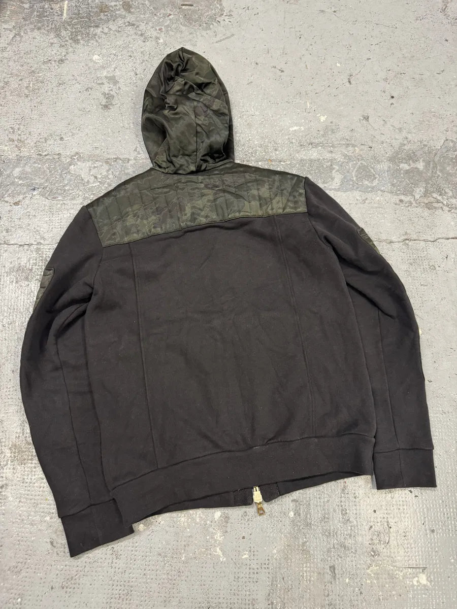2010s Balmain Obscure Camo Padded Zip-up Hoodie NhTvgZA 1