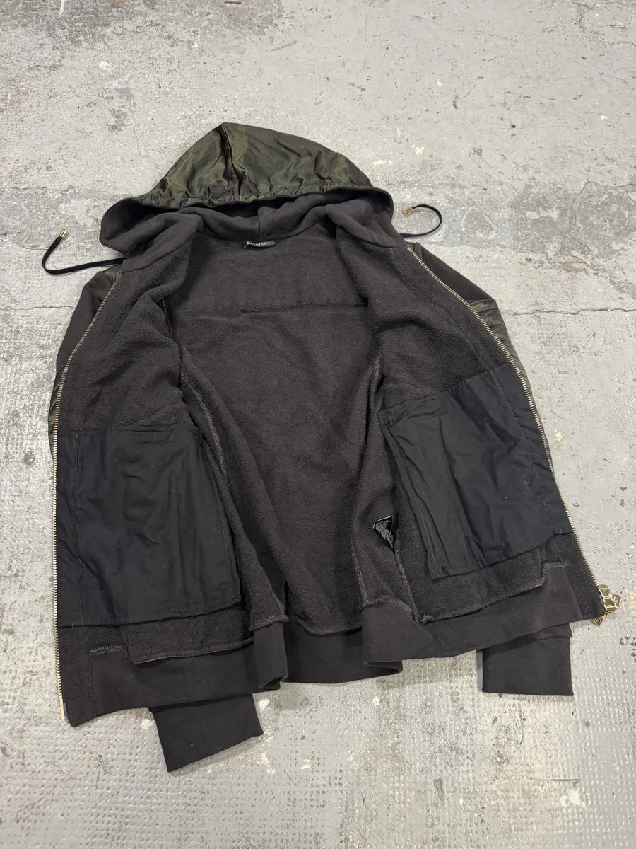 2010s Balmain Obscure Camo Padded Zip-up Hoodie NhTvgZA 9