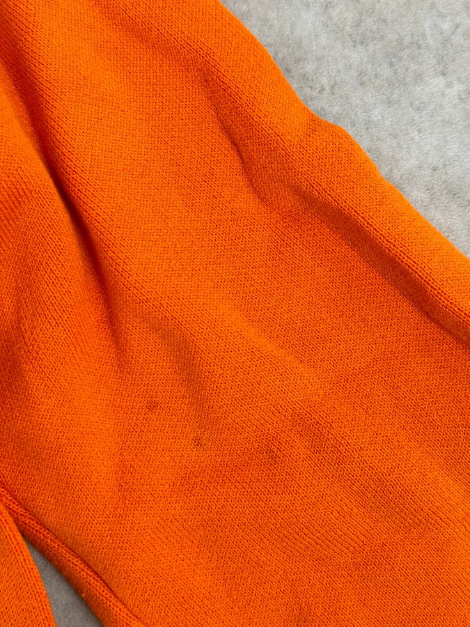 2010s Balmain Orange Buttoned Hooded Sweater sgmHaTf 10