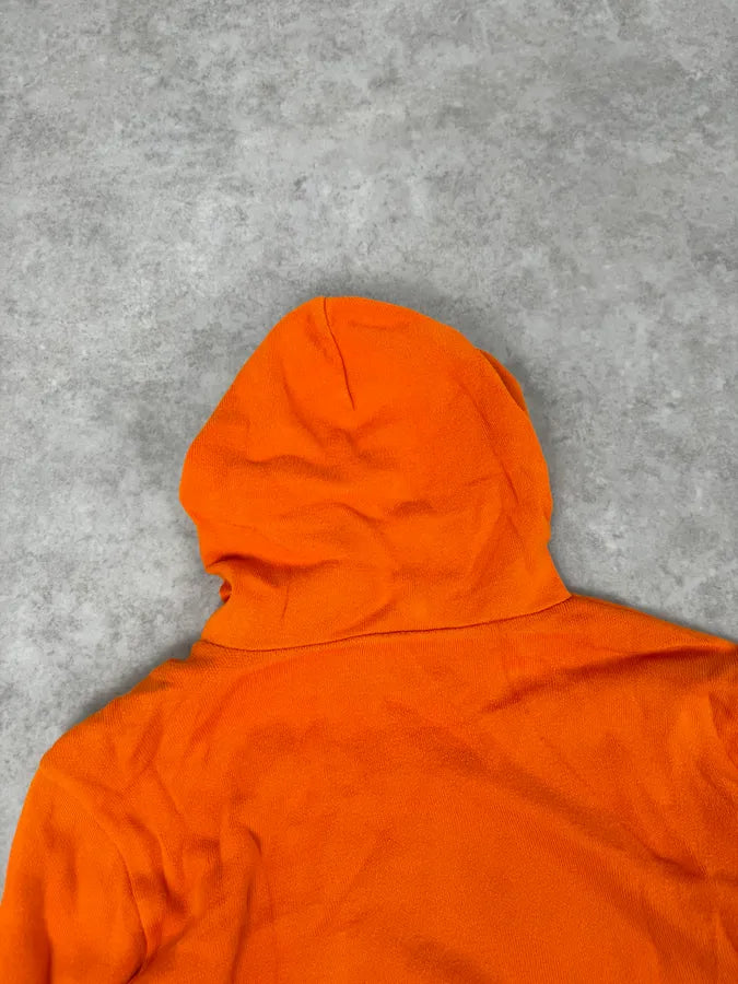 2010s Balmain Orange Buttoned Hooded Sweater sgmHaTf 6