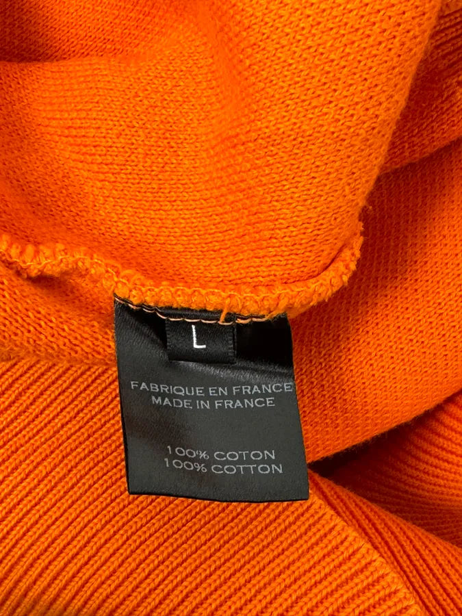 2010s Balmain Orange Buttoned Hooded Sweater sgmHaTf 7