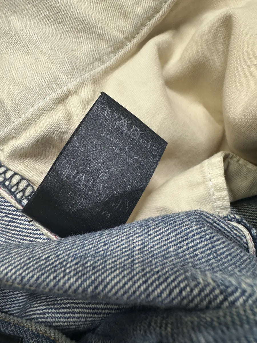 2010s Balmain Painted Blue Slim Denim Jeans aceNkaG 8