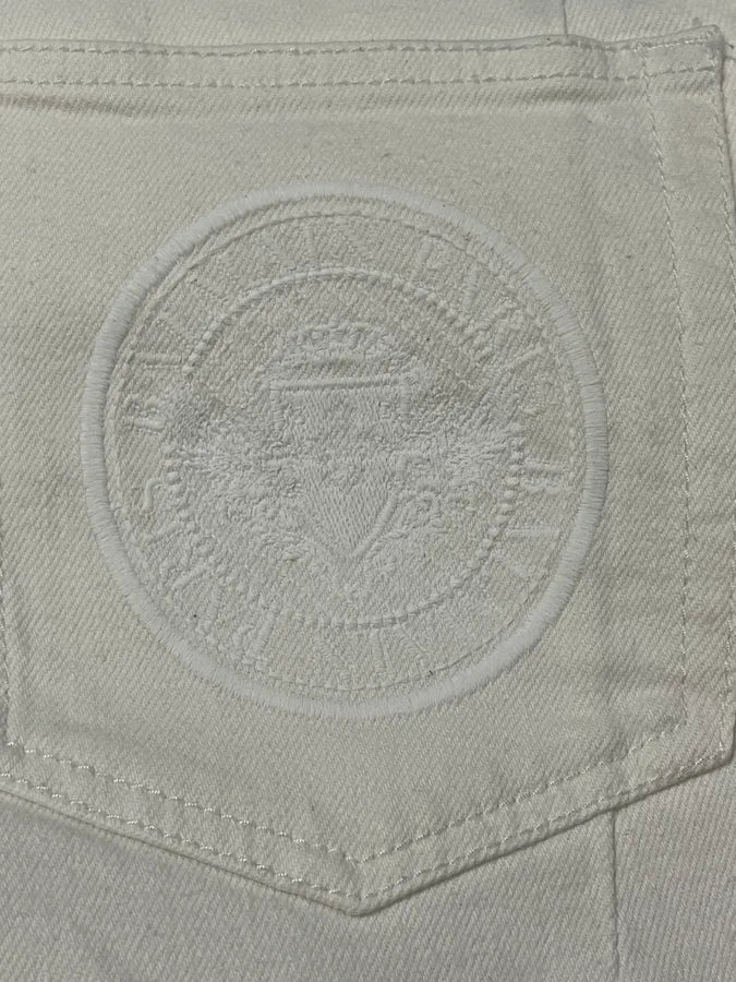 2010s Balmain White Biker Avant-Garde Slim Denim Jeans QvaqeqD 9