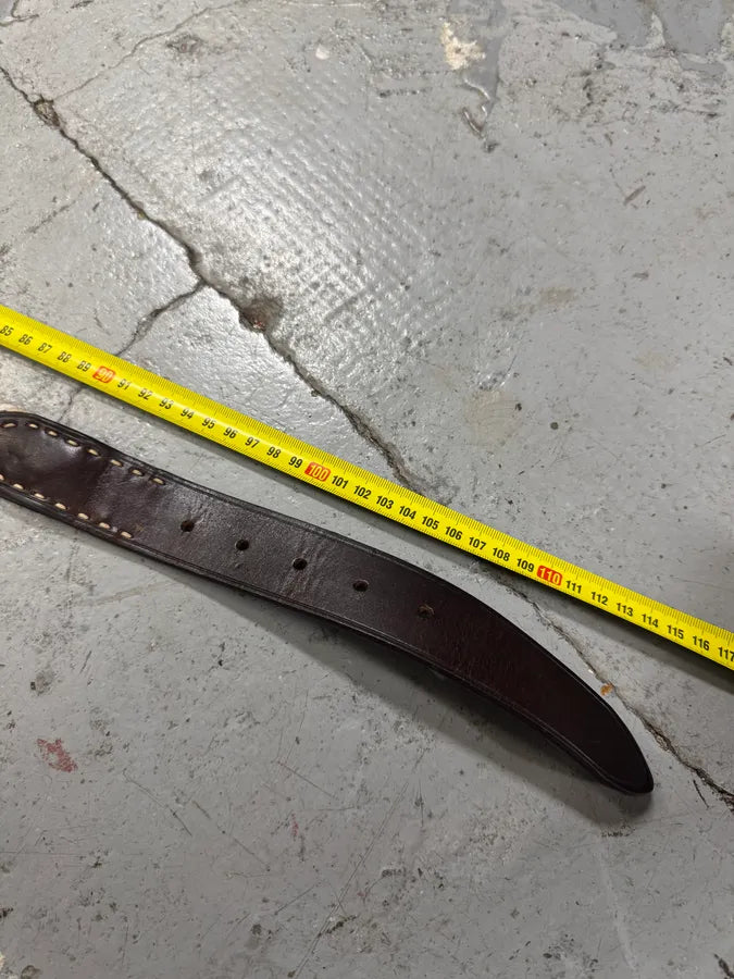 2010s Balmain Woven Canva Brown Leather Belt hGrWRbG 8