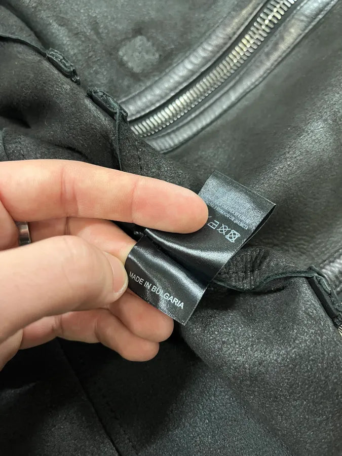 2010s Barbara Bui Horizontal Zips Black Leather Jacket AtGDxIB 10