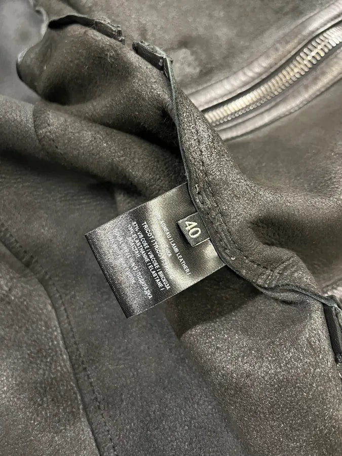 2010s Barbara Bui Horizontal Zips Black Leather Jacket AtGDxIB 11