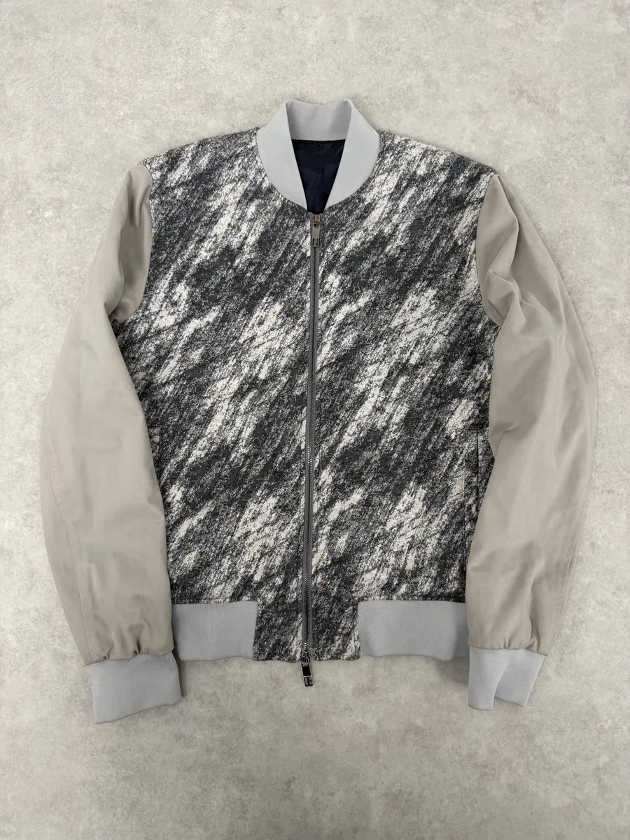 2010s Bikkembergs Abstract Black & Beige Bomber Jacket XAaFAUp 0
