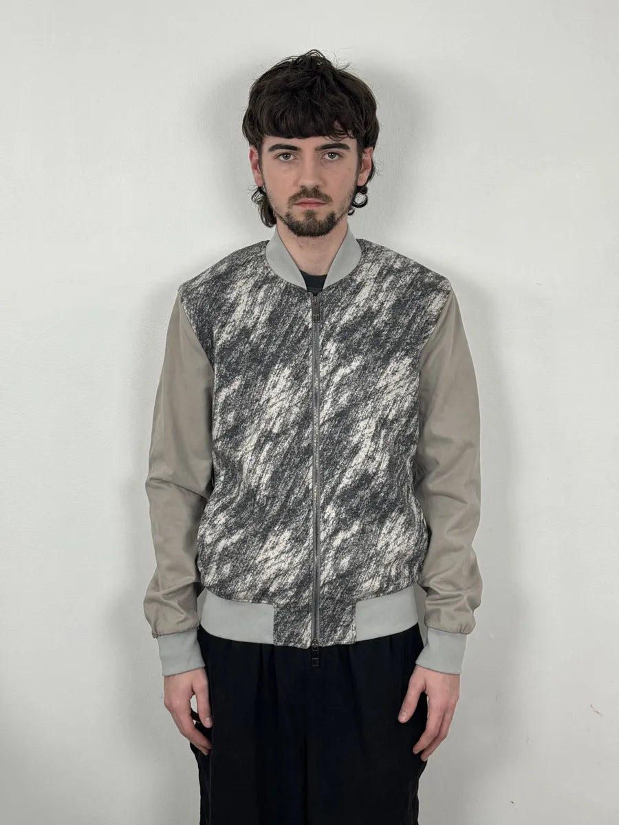 2010s Bikkembergs Abstract Black & Beige Bomber Jacket XAaFAUp 1